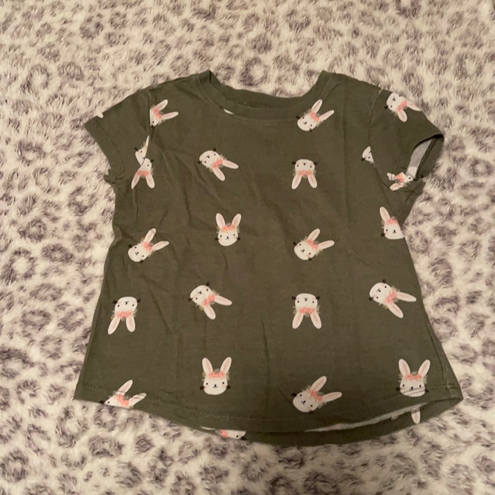 Old Navy 2T Olive Green Short Sleeve Shirt
